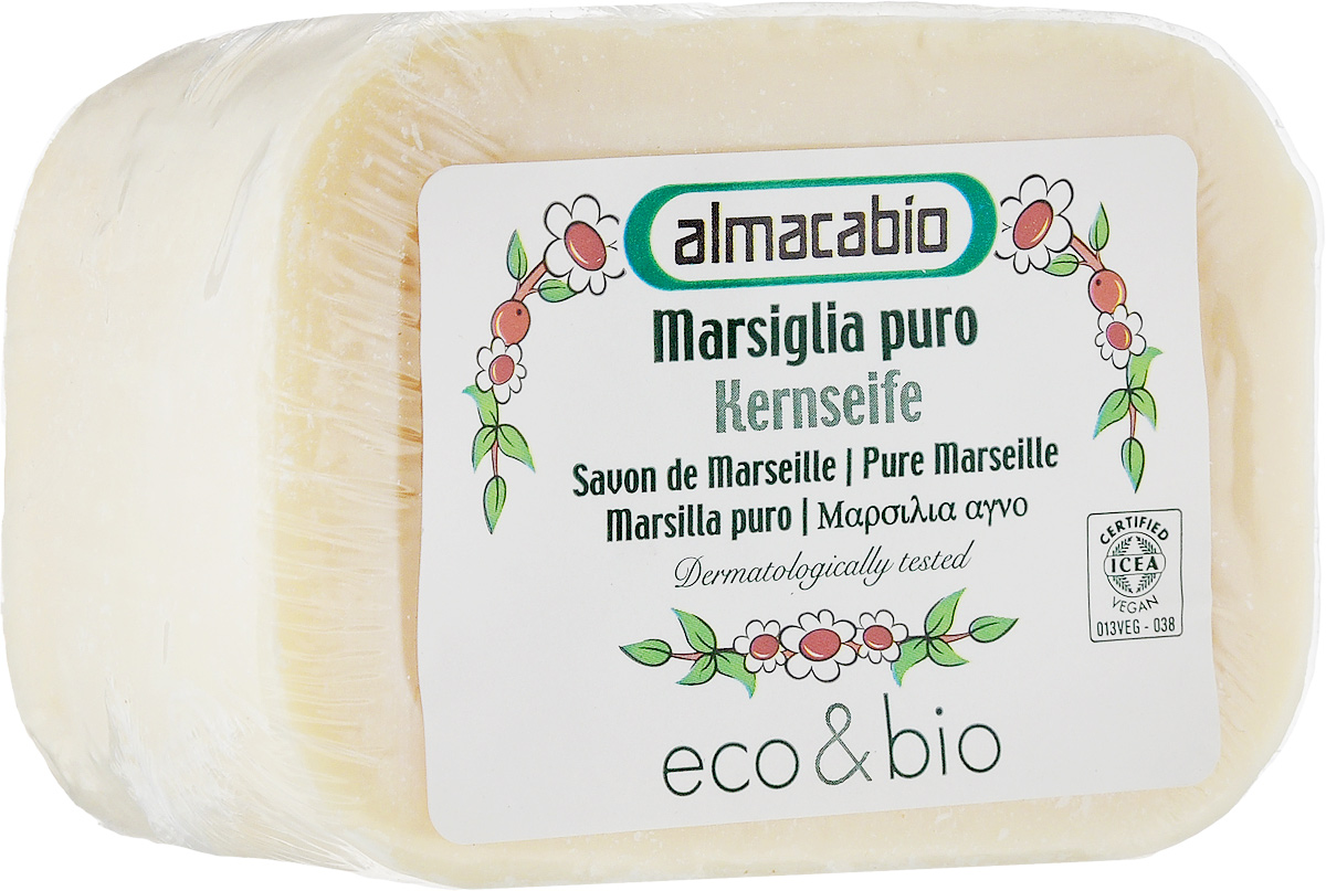 Мыло для стирки Almacabio Марсельское, 250 г30337 Мыло для стирки Almacabio Марсельское, 250 г30337Мыло для стирки Almacabio Марсельское производится по старинным итальянским рецептам. Формула на основе оливкового и кокосового масла, не содержит консервантов, животных жиров, EDTA, синтетических минеральных наполнителей и синтетических стабилизаторов. Содержит растительный глицерин для максимально деликатного воздействия на кожу. Товар сертифицирован.