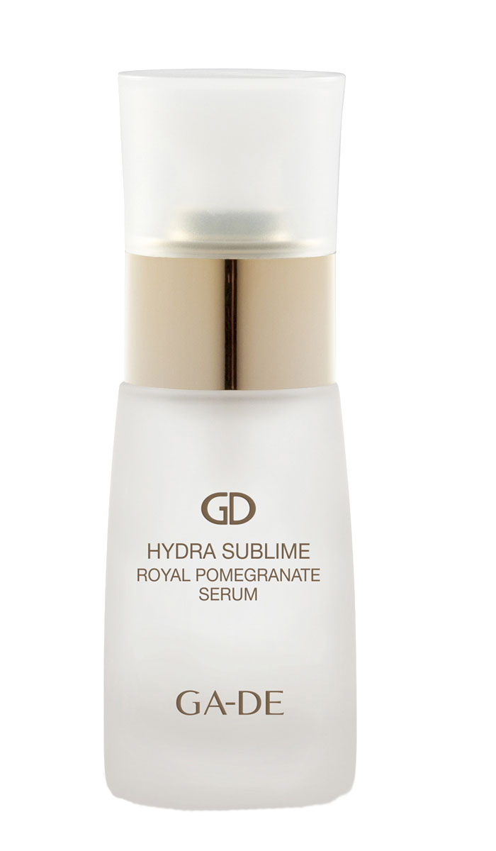 GA-DE Сыворотка для лица Hydra Sublime Royal Pomegranate, 30 мл127300000 GA-DE Сыворотка для лица Hydra Sublime Royal Pomegranate, 30 мл127300000Сыворотка ночного действия. В ее состав входит комплекс масел, масло покрывает кожу тонким защитным слоем, тем самым предотвращая потерю в ней воды. Стимулирует восстановление клеток кожи, разглаживает мелкие морщины, усиливает синтез коллагена, улучшает его качество, укрепляет каркас кожи. Возвращает коже упругость, превосходно смягчает и восстанавливает сияние кожи. Препятствует преждевременному старению кожи.
