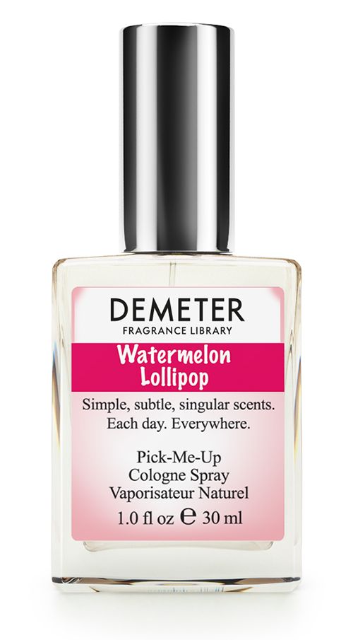 Demeter Fragrance Library Духи-спрей Арбузный леденец (Watermelon lollipop), женские, 30 млDM13937 Demeter Fragrance Library Духи-спрей Арбузный леденец (Watermelon lollipop), женские, 30 млDM13937Парфюмеры Demeter любят вас радовать необычными сочетаниями. Так случилось и в этот раз: дикая смесь сочного арбуза и сладкого леденца на палочке. Не стоит волноваться из-за арбуза! Флакон совершенно обычных размеров и внутри совсем нет косточек. Ровно, как и палочки, на которой обычно держится леденец. Demeter долго пытался уместить такой объемный вкус в маленьком флакончике, но он все равно рвется наружу. Обязательно помогайте этим духам справиться с высоким давлением - пшикайте на себя как можно больше! Способ применения: нанести на сухую, чистую кожу. На точки пульса, волосы, одежду. Духи считаются самым изысканным видом парфюмерной продукции и содержат самый большой процент ароматической композиции (от 15% до 30% и более), растворенной в очень чистом спирте (96% об.). Высокое содержание экстракта обеспечивает духам большую стойкость и силу по сравнению с другими видами парфюмерных товаров. Всего лишь пары капель достаточно для того, чтобы запах держался в...