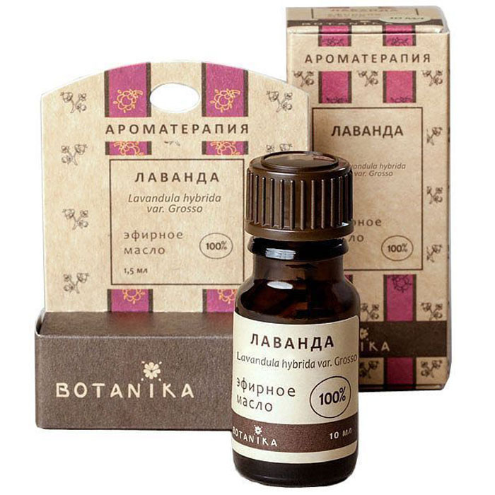 Botanika эфирное масло Лаванда, 10 мл00007578 Botanika эфирное масло Лаванда, 10 мл00007578Аромат эфирного масла лаванды свежий, травянисто-цветочный, с легкими фруктовыми нюансами. Травянистый аспект запаха лаванды сухой, бархатный, ароматический, с легким цитрусовым акцентом, напоминающим бергамот, лайм и петитгрейн. Основной тон легкий, цветочный, базовые ноты сладкие, древесно-бальзамические, с камфорным и немного фенольным подтекстом, оттенками ванили и бобов.