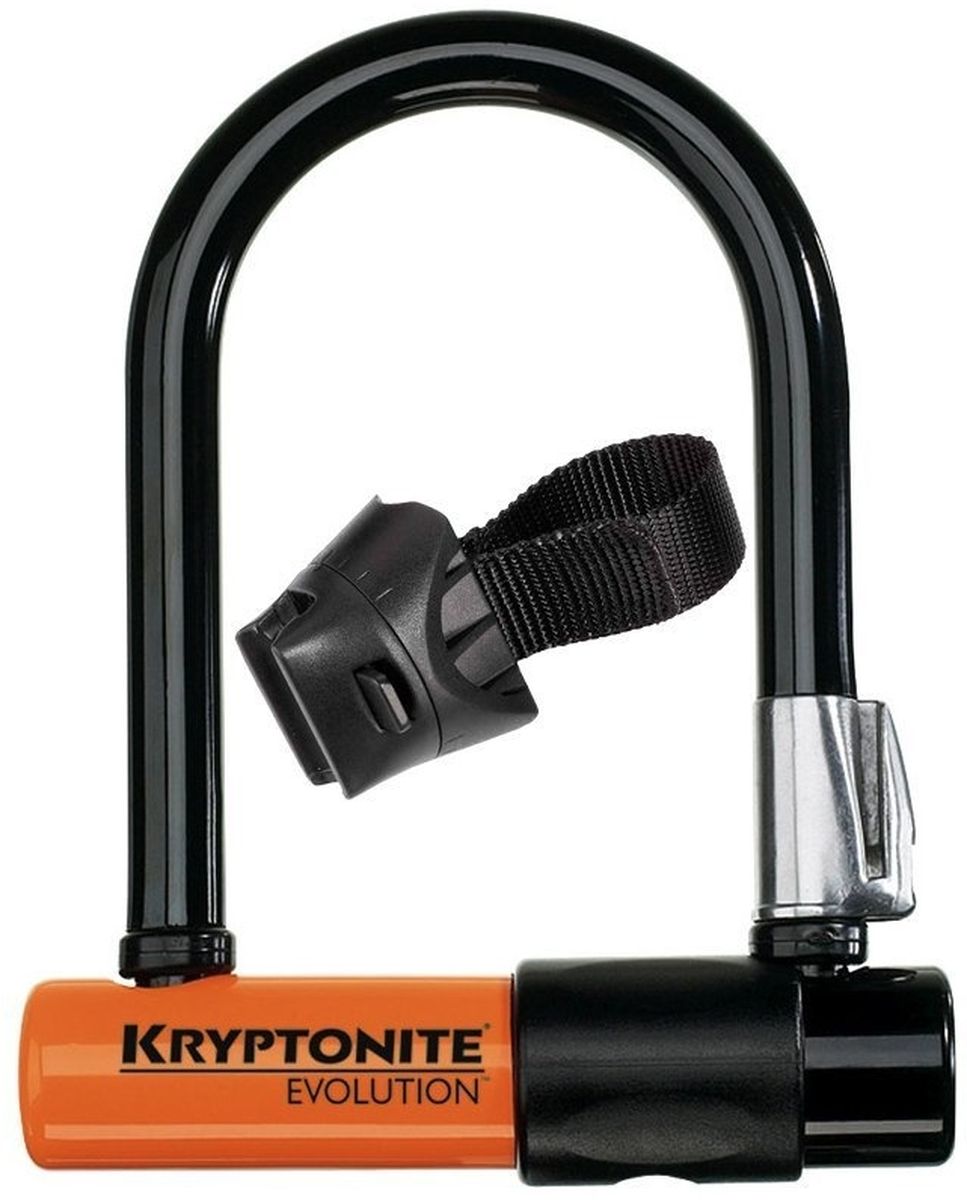 Замок велосипедный Kryptonite U-locks Evolution Mini-5, оранжевый0720018000983 Замок велосипедный Kryptonite U-locks Evolution Mini-5, оранжевый0720018000983Kryptonite Evolution Mini-5 — u-lock замок с самыми компактными размерами. Он отлично уместится в заднем кармане или за ремнём. Дополнительно в комплекте крепление на раму и три ключа (включая один с подсветкой). Степень защиты у Kryptonite Evolution Mini-5 составляет 7 из 10 по шкале производителя. Этот велозамок имеет виниловое покрытие, что обеспечивает защиту рамы байка от царапин. - 13 мм закаленная стальная скоба - 3 ключа, включая 1 с подсветкой - Программа Key Safe (возможность заказа нового ключа) - Silver Sold Secure (классификация надежности замков в Европе) - Уровень защиты 7 из 10 - Защита от пыли и влаги - Защита от стука и шума - Silver Sold Secure Диаметр дуги замка: 13 мм Размеры замка: 8,3 х 14 см Вес модели: 0,98 кг.