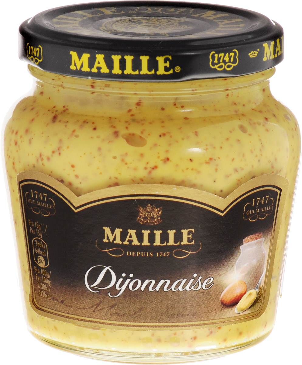 Maille Дижонез Соус майонезный, 200 г215316 Maille Дижонез Соус майонезный, 200 г215316Оригинальный соус на основе сливочного французского майонеза и Дижонской горчицы Maille.