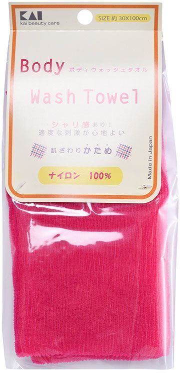 Kai мочалка для тела Body Wash Towel, жесткая, цвет: ярко-розовый27303kai Kai мочалка для тела Body Wash Towel, жесткая, цвет: ярко-розовый27303kaiЖесткая мочалка для тела воздействует на кожу с умеренной интенсивностью. Яркие цвета мочалок в данной серии поднимут настроение и сделают принятие ванны особенно приятным!