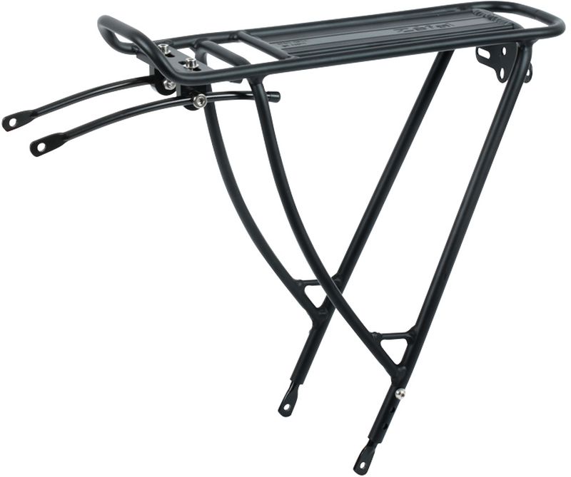 Багажник велосипедный Zefal Raider R50, 26-297541 Багажник велосипедный Zefal Raider R50, 26-297541Универсальный и надёжный багажник из лёгкого алюминия поможет перевезти необходимые грузы весом до 27 кг. Багажник имеет грузовую площадку размером 120х350 мм. и место для крепления заднего светоотражателя. ZEFAL Raider R50 устанавливается в стандартные места крепления на раме велосипеда и регулируется под все размеры колёс: 26”, 27.5”, 28” и 29”. ZEFAL – старейший французский производитель велосипедных аксессуаров премиального качества, основанный в 1880 году, является номером один на французском рынке велосипедных аксессуаров. • Подходит для размеров колёс: 26”, 27.5”, 28”(700с) и 29” • Не подходит к велосипедам с дисковыми тормозами • Лёгкая конструкция из алюминия 6061 Т3 • Вес багажника 765 г. • Размер площадки 120х350 мм. • Максимальная нагрузка 27 кг.