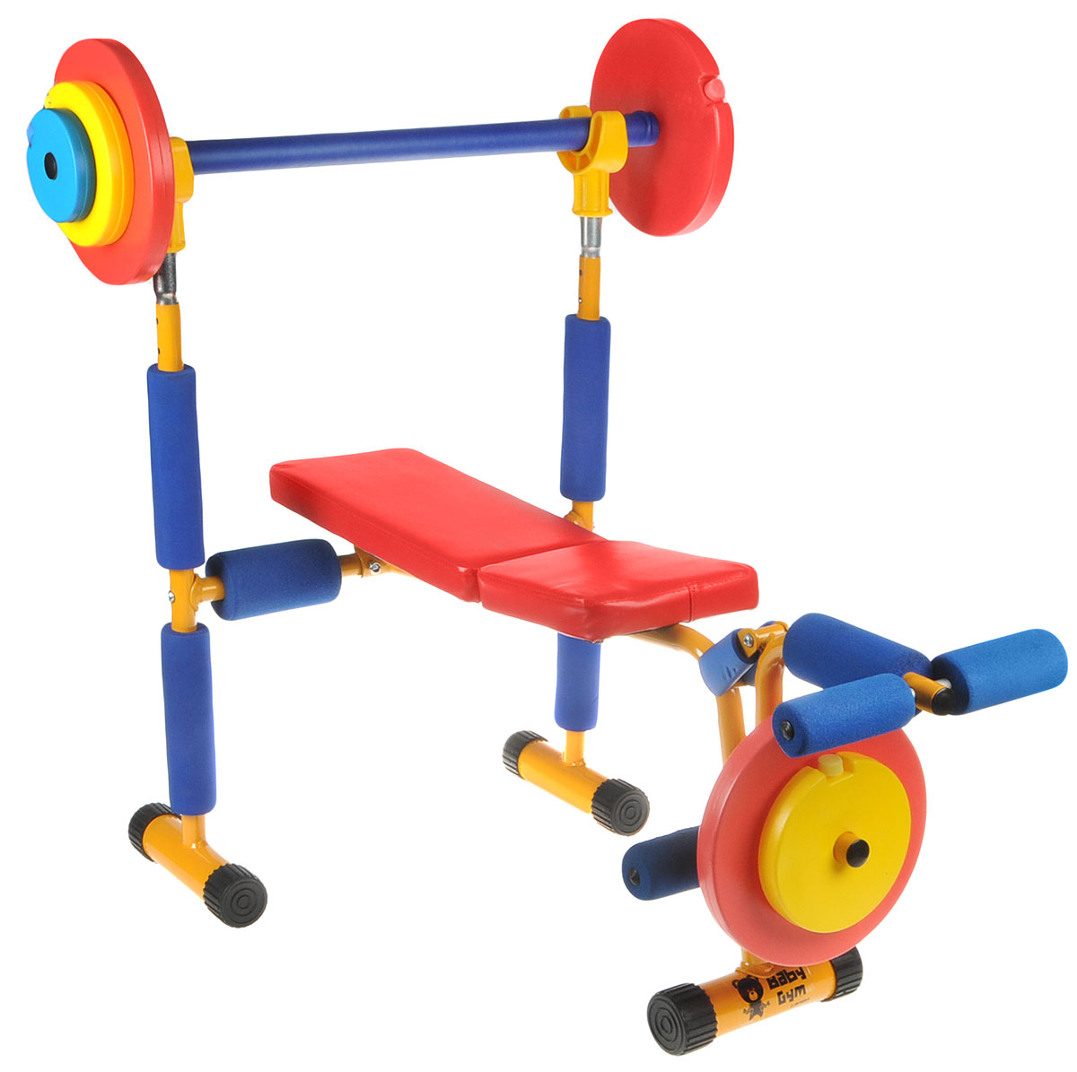 Скамья под штангу Larsen Baby Gym. LEM-KWB001114124 Скамья под штангу Larsen Baby Gym. LEM-KWB001114124Размеры в собранном виде: 87 х 80 х 85 см Масса в собранном виде: 8,5 кг Максимальный вес пользователя: 50 кг