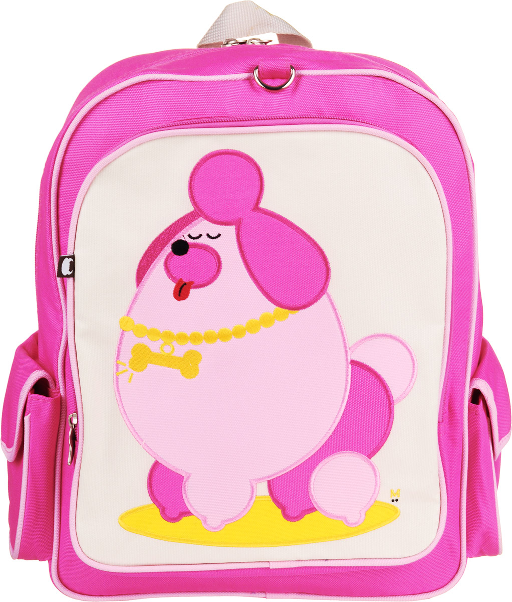 Рюкзак детский Beatrix Big Kid Pocchari-Poodle, цвет: молочный, розовый, желтыйAP-7529-21 Рюкзак детский Beatrix Big Kid Pocchari-Poodle, цвет: молочный, розовый, желтыйAP-7529-21Рюкзак Beatrix Pocchari-Poodle изготовлен из износоустойчивого нейлона ярких расцветок. Рюкзак оформлен вышитой аппликацией с изображением забавного животного. Рюкзак состоит из вместительного отделения, закрывающегося на застежку-молнию с двумя бегунками. Бегунки застежки дополнены металлическими держателями. На лицевой стороне рюкзака один большой накладной карман на молнии. Внутри отделения находится дополнительный кармашек на застежке-молнии. На задней стенке рюкзака имеется нашивка, на которой можно указать данные владельца. По бокам рюкзака имеются два накладных кармашка, закрывающихся на клапан с липучкой. Мягкие широкие лямки позволяют легко и быстро отрегулировать рюкзак в соответствии с ростом. Спинка рюкзака и лямки прошиты для дополнительного комфорта при эксплуатации. Рюкзак оснащен удобной текстильной ручкой для переноски в руке. Достаточно вместительный для того, чтобы в них поместились учебники, ноутбук, школьный завтрак и остальной арсенал школьника....