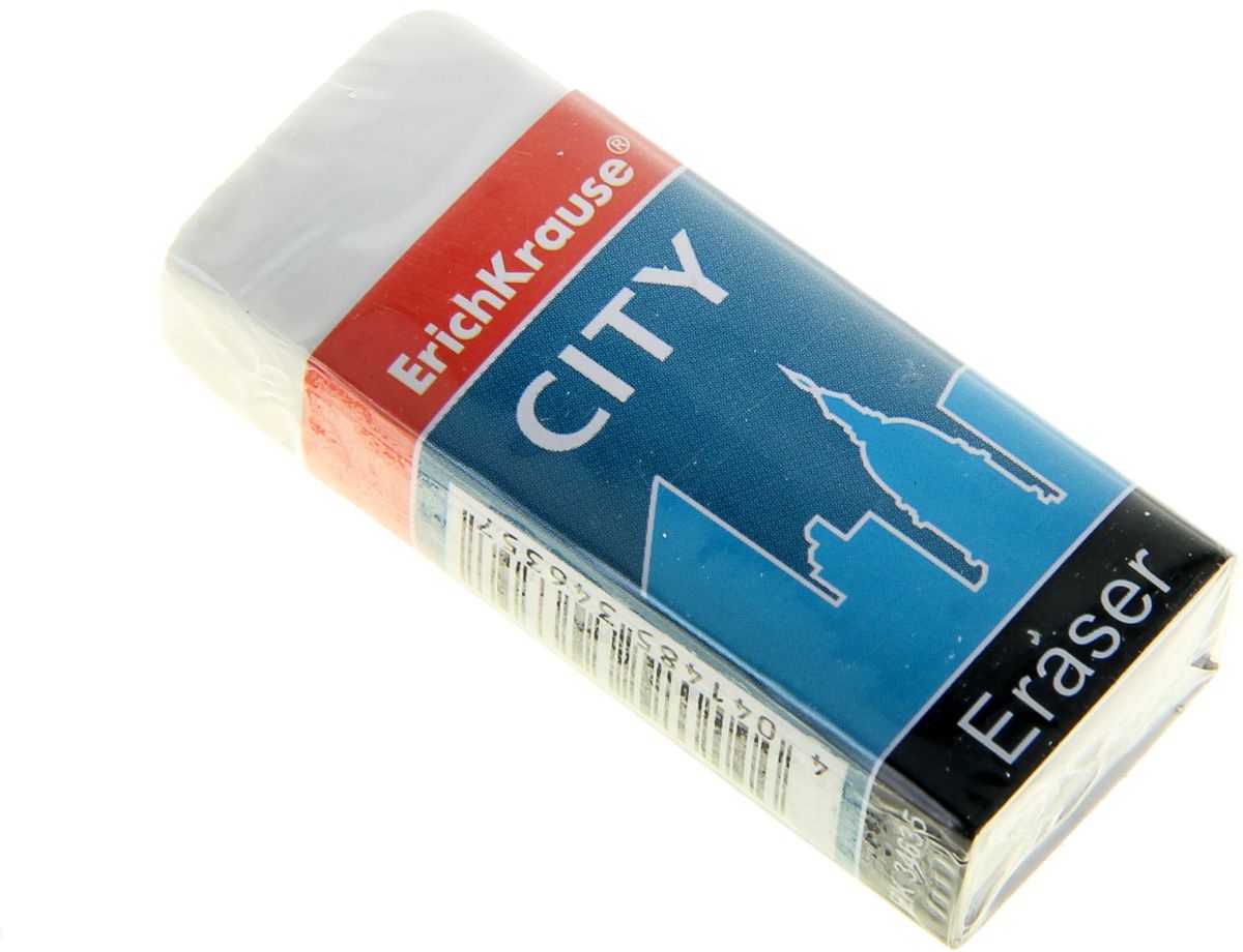 Erich Krause Ластик City1013717 Erich Krause Ластик City1013717Ластик особой мягкости. Предназначен для стирания рисунков и набросков, сделанных карандашами нормальной и высокой мягкости (HB-4B). Ластик продается в защитном картонном футляре для предотвращения загрязнения при работе.