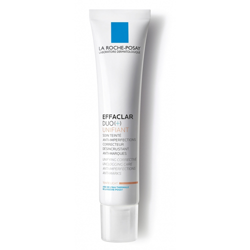 La Roche-Posay Effaclar Duo+Тонирующий Светлый 40 млM9114500 La Roche-Posay Effaclar Duo+Тонирующий Светлый 40 млM9114500Тонирующий уход Effaclar DUO(+) для проблемной кожи с выраженными несовершенствами, остаточными следами (постакне) мгновенно корректирует несовершенства и постакне в виде красных и темных пятен. Тон кожи выровнен без эффекта маски. Некомедогенно. Воздействие: • Мгновенно выравнивает тон кожи • Сокращает выраженные несовершенства • Корректирует и предотвращает появление постакне • Снижает выработку кожного сала • Эффективен через 24 часа после первого применения Эффективность: Через 8 дней: несовершенства значительно сокращаются*. Через 4 недели: поры очищены, поверхность кожи выравнена, жирный блеск уменьшается**