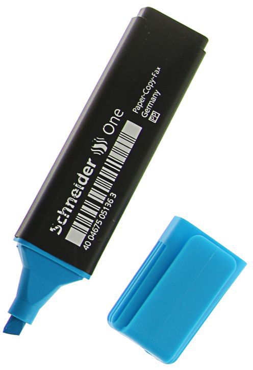 Schneider Маркер 151 цвет синий1782225 Schneider Маркер 151 цвет синий1782225Schneider ONE 5.0 — это текстовыделитель со скошенным наконечником. Маркер имеет яркие светоустойчивые чернила и предназначен для простой, ксероксной и факсовой бумаги. Ширина штриха — 1–5 мм.