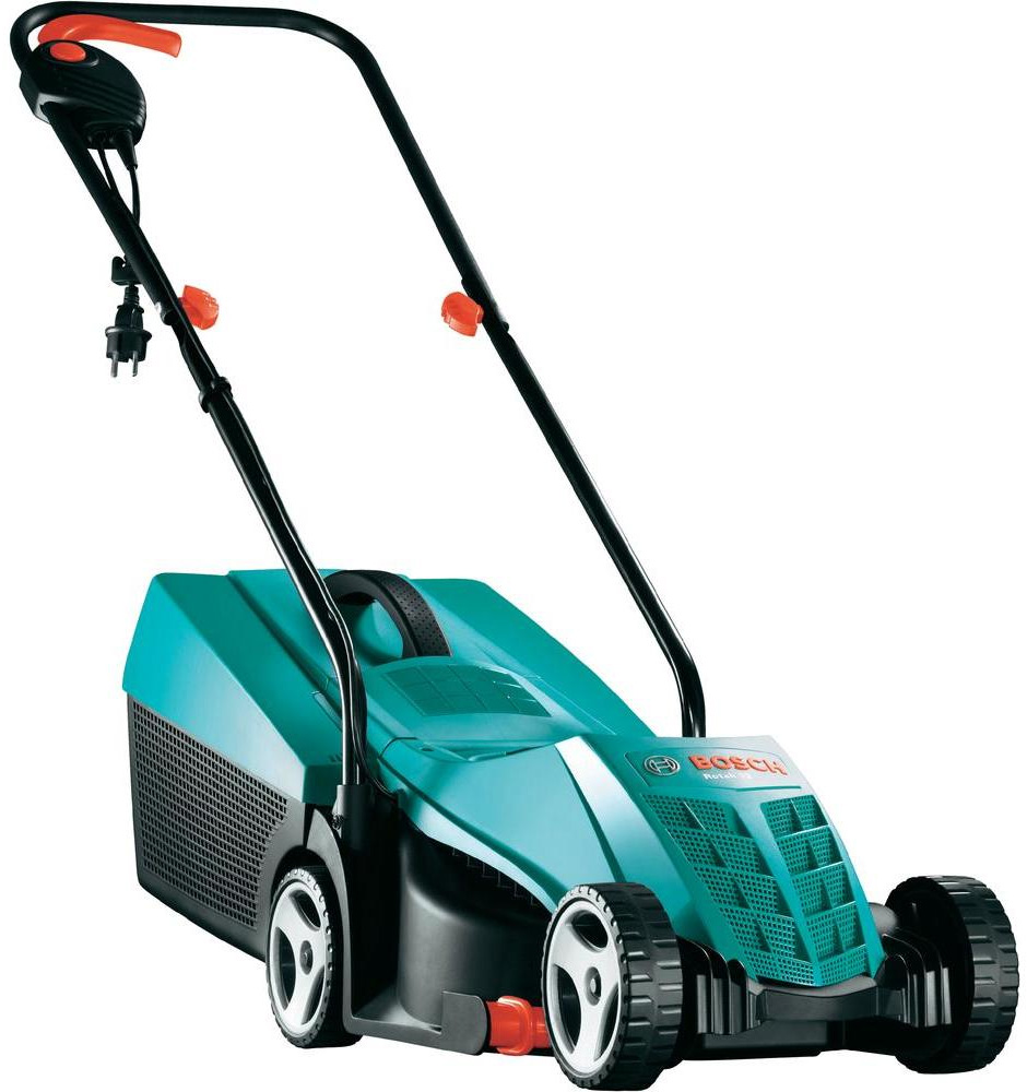 Газонокосилка Bosch Rotak 32Rotak 32 Газонокосилка Bosch Rotak 32Rotak 32Электрическая газонокосилка Rotak 32 – это оптимальное решение для ухода за газоном. Инструмент обеспечивает эффективную стрижку даже в трудных условиях: высокая трава, кошение вблизи стен, грядок и края газона. Rotak 32 удобна в транспортировке и хранении благодаря малому весу и складывающимся ручкам. Инновационные направляющие. Патент BOSCH Поднимают траву и направляют прямо на нож. Превосходный результат стрижки прямо по краю газона, экономия времени стрижки до 10%. Высокооборотистый двигатель с понижающей передачей мощностью 1200 Вт обеспечивает аккуратный срез даже в самых сложных условиях. Малый вес Самый лёгкий в своей категории - вес 6,8 кг; со встроенными ручками для удобства транспортировки.