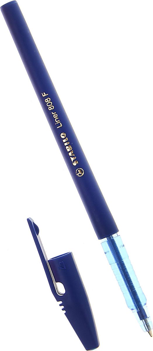 Stabilo Ручка шариковая Liner 808 синяя 10603391060339 Stabilo Ручка шариковая Liner 808 синяя 10603391060339Шариковая ручка Stabilo Liner с заменяемым стержнем — удобный и практичный инструмент, отличающийся надежностью и длительностью письма. Специальная технология фиксирования пишущего шарика защищает от утечки чернил, обеспечивает тонкую аккуратную линию и мягкое скольжение. Технические данные: толщина линии F — 0,3 мм.