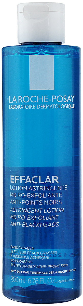 La Roche-Posay Лосьон для сужения пор с микро-отшелушивающим эффектом для жирной проблемной кожи Effaclar 200 мл7177341 La Roche-Posay Лосьон для сужения пор с микро-отшелушивающим эффектом для жирной проблемной кожи Effaclar 200 мл7177341Глубоко очищает поры. Способствует сокращению их размера. Ультрамягкая эксфолиация с помощью LHA тм. Высокая переносимость протестирована на коже, склонной к акне.
