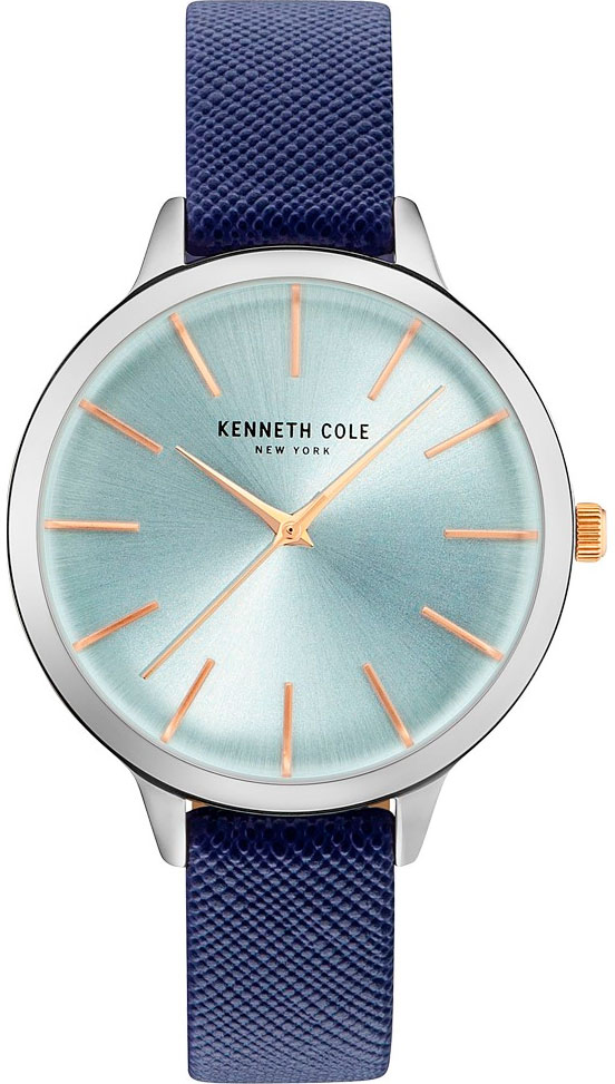 Наручные часы женские Kenneth Cole, цвет: синий. KC15056003KC15056003 Наручные часы женские Kenneth Cole, цвет: синий. KC15056003KC15056003Наручные часы Kenneth Cole, корпус и задняя крышка из стали