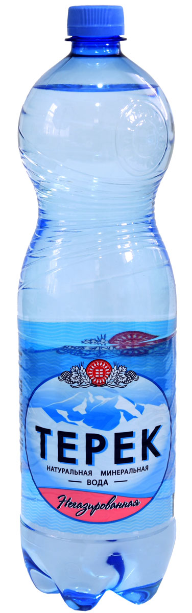 Терек вода минеральная негазированная, 1,5 л232-02 Терек вода минеральная негазированная, 1,5 л232-02Натуральная минеральная столовая вода, имеет природное происхождение. По микроэлементному составу полностью идентична хлоридно-гидрокарбонатным минеральным водам Кавказа. Рекомендована к регулярному использованию для питья и приготовления пищи. Не содержит каких либо вредных и токсичных элементов, способствует очищению организма от шлаков, улучшает обмен веществ, повышает иммунитет. Скважина № 81214, глубина 260 метров.