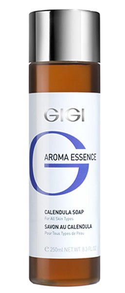 GIGI Мыло жидкое Календула для всех типов кожи Aroma Essence, 250 млGIGI20 GIGI Мыло жидкое Календула для всех типов кожи Aroma Essence, 250 млGIGI20Легкое жидкое мыло с нежным ароматом моментально расслабляет кожу. Действие: Снимает напряжение и стресс, великолепно очищает и смягчает, не нарушая рН и барьер кожи. Активные ингредиенты: экстракты календулы, ромашки, розы столистной, крапивы, гамамелиса, конского каштана, шалфея, мелиссы, витамин Е.