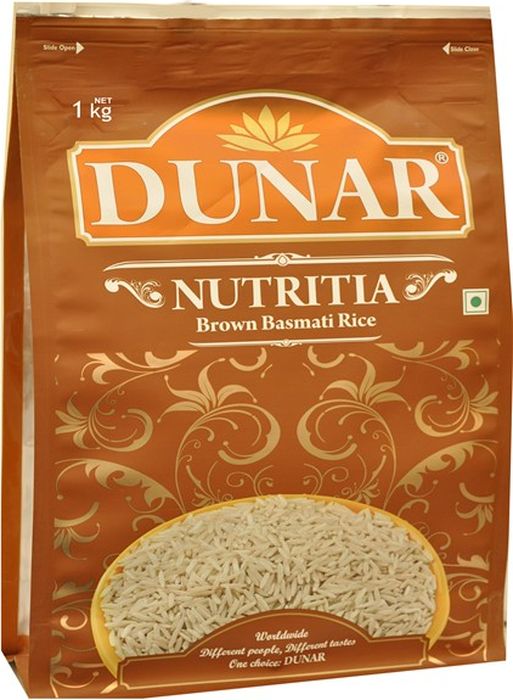 Dunar Nutritia коричневый басмати рис, 1 кгДунар 4 Dunar Nutritia коричневый басмати рис, 1 кгДунар 4Бурый нешлифованый рис, признан оздоровительным рисом, выдержка риса 2 года, длина зерна в приготовленном виде 15 мм
