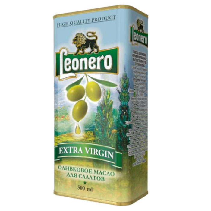Leonero оливковое масло нерафинированное для салата, 500 ггзж004 Leonero оливковое масло нерафинированное для салата, 500 ггзж004Великолепное оливковое масло произведено на территории Испании по традиционной технологии из классических сортов оливок.