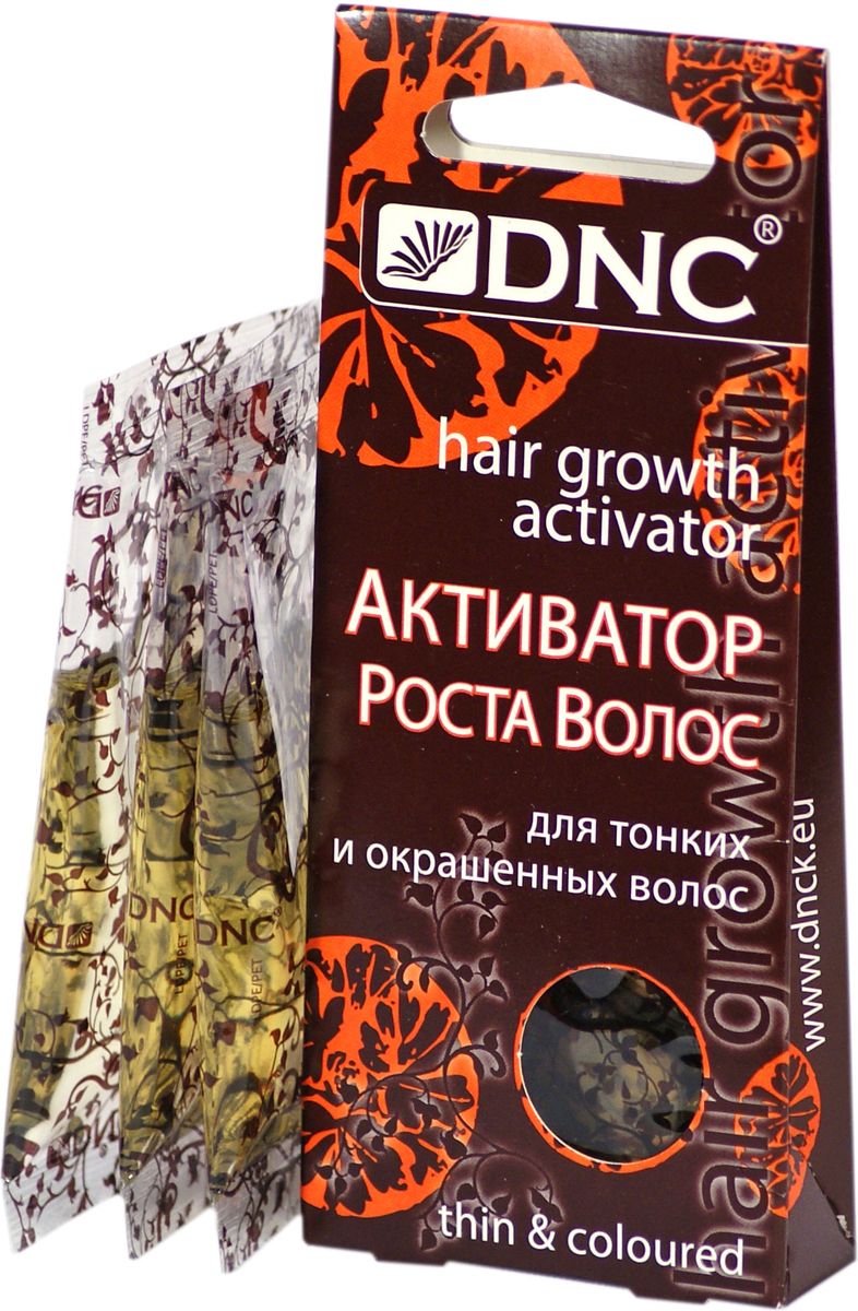 DNC Активатор роста волос, для тонких и окрашенных волос, 3х15 мл4751006750920 DNC Активатор роста волос, для тонких и окрашенных волос, 3х15 мл4751006750920Активатор роста волос содержит репейное масло, способствующее росту волос, а также касторовое масло, оказывающее смягчающее действие на кожу головы, и укрепляющее корни волос. Уникальное сочетание витаминов и ценных питательных компонентов, содержащихся в экстрактах лука и чеснока оздоравливают кожу головы, улучшают внешний вид и структуру волос. Защищает волосы от вредных воздействий, насыщает их необходимыми витаминами, восстанавливает структуру волос, избавляет их от перхоти, способствуя росту здоровых и сильных волос.