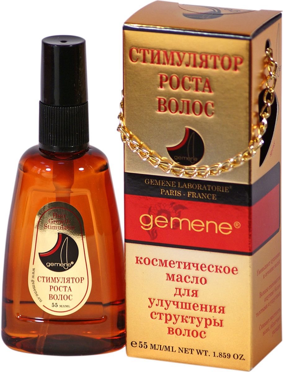 Gemene Масло косметическое Стимулятор роста волос, для улучшения структуры волос, 55 мл4751006756328 Gemene Масло косметическое Стимулятор роста волос, для улучшения структуры волос, 55 мл4751006756328Состав создан специально для ухода за секущимися и ломкими волосами. Действие масел и экстрактов в составе комплекса направлено, во-первых, на быстрое улучшение внешнего вида, и, во-вторых, на активное оздоровление волос в ходе регулярного использования средства. Комплекс очень результативный он уменьшает пушение и сечение волос. Волосы становятся ощутимо более толстыми и упругими. Снимает жесткость волос, облегчает укладку.