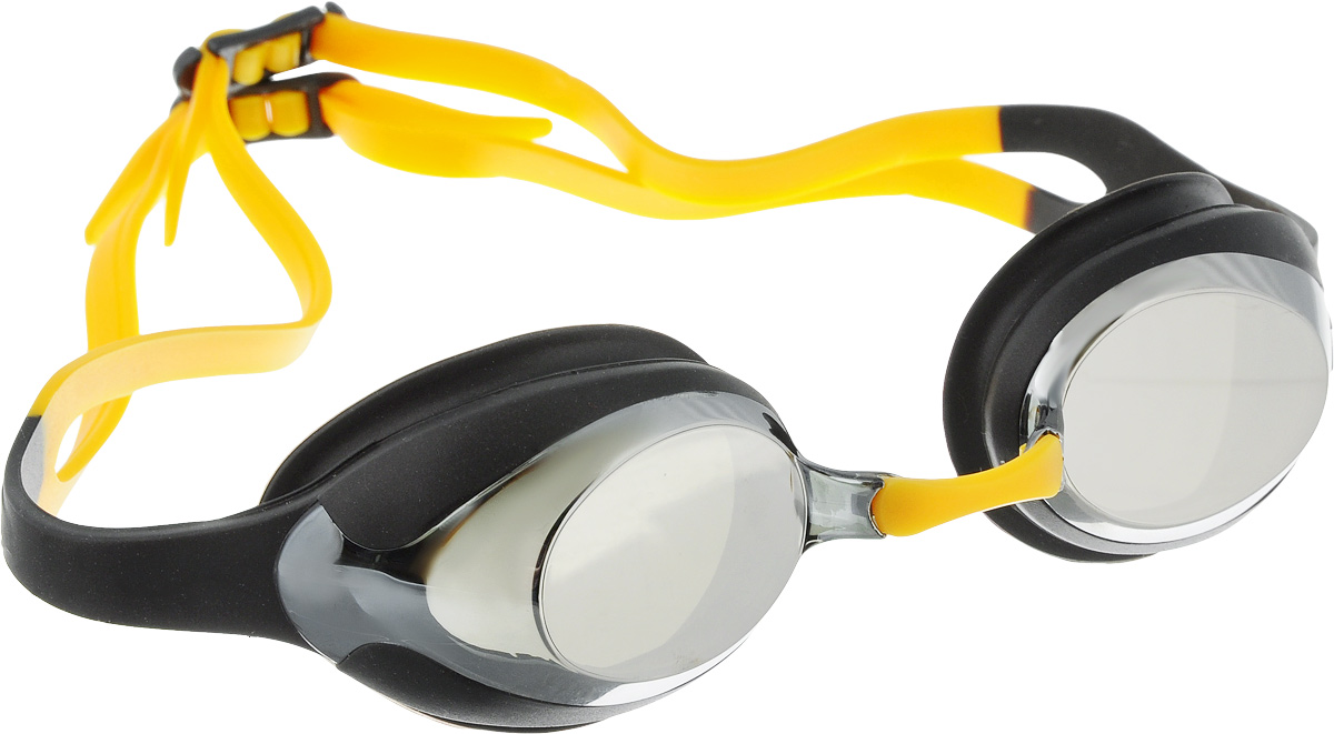 Очки для плавания Speedo Merit Mirror, цвет: черный, серый27737649 Очки для плавания Speedo Merit Mirror, цвет: черный, серый27737649Удобные очки для спортивного плавания с двойным силиконовым ремешком. Гипоаллергенные силиконовый уплотнитель и ремешок очков. Сменные носовые дужки для индивидуальной подстройки. Линзы с зеркальным покрытием снижают яркость бликов в воде. AntiFog препятствует запотеванию линз.