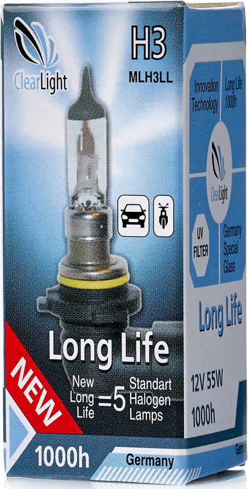 Лампа автомобильная галогенная Clearlight H3 LongLifeMLH3LL Лампа автомобильная галогенная Clearlight H3 LongLifeMLH3LLLONG LIFE- высокая яркость с длительным сроком службы. Качество оригинальной лампы.