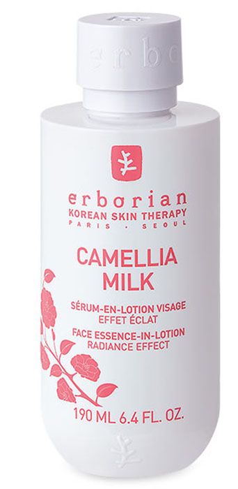 Erborian CAMELLIA смягчающее молочко для сияния кожи, 190 мл781687 Erborian CAMELLIA смягчающее молочко для сияния кожи, 190 мл781687Лосьон-сыворотка с текстурой молочка моментально придает коже сияние. За этот эффект, а также за борьбу с первыми признаками старения отвечает масло камелии с корейского острова Чуджу. Молочко питает кожу, подсвечивает её изнутри, борется с первыми признаками возрастных изменений кожи. После использования молочка кожа расцветает, разглаживается, становится более шелковистой и нежной, светится красотой. Средство прошло дерматологический контроль.