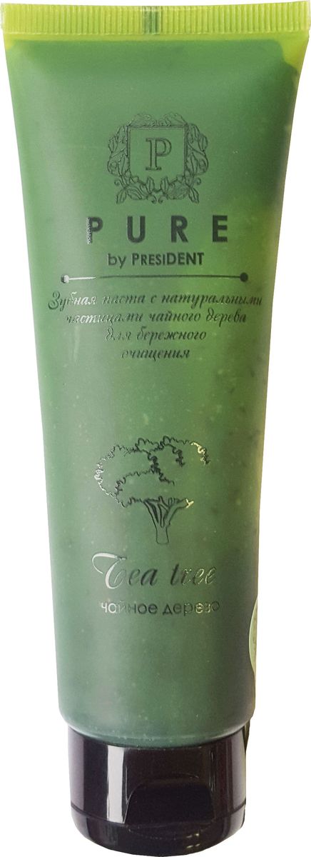 Зубная паста Pure by President Чайное дерево, 100г7013 Зубная паста Pure by President Чайное дерево, 100г7013PURE by PRESIDENT Чайное дерево Измельченные частицы Чайного дерева бережно скрабируют и тщательно очищает зубную эмаль Гелевая структура деликатно обволакивает полость рта Активные компоненты: Ксилитол, фтор (1 000 ppm`) Форма выпуска: тюбик 100 г