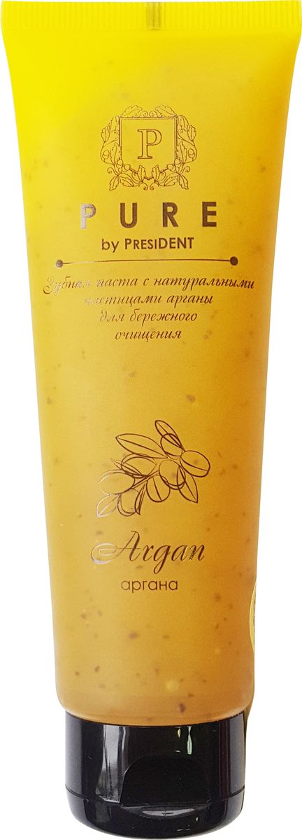 Зубная паста Pure by President Аргана, 100г7010 Зубная паста Pure by President Аргана, 100г7010PURE by PRESIDENT Аргана Измельченные частицы Арганового дерева бережно скрабируют и тщательно очищает зубную эмаль Гелевая структура деликатно обволакивает полость рта Активные компоненты: Ксилитол, фтор (1 000 ppm`) Форма выпуска: тюбик 100 г