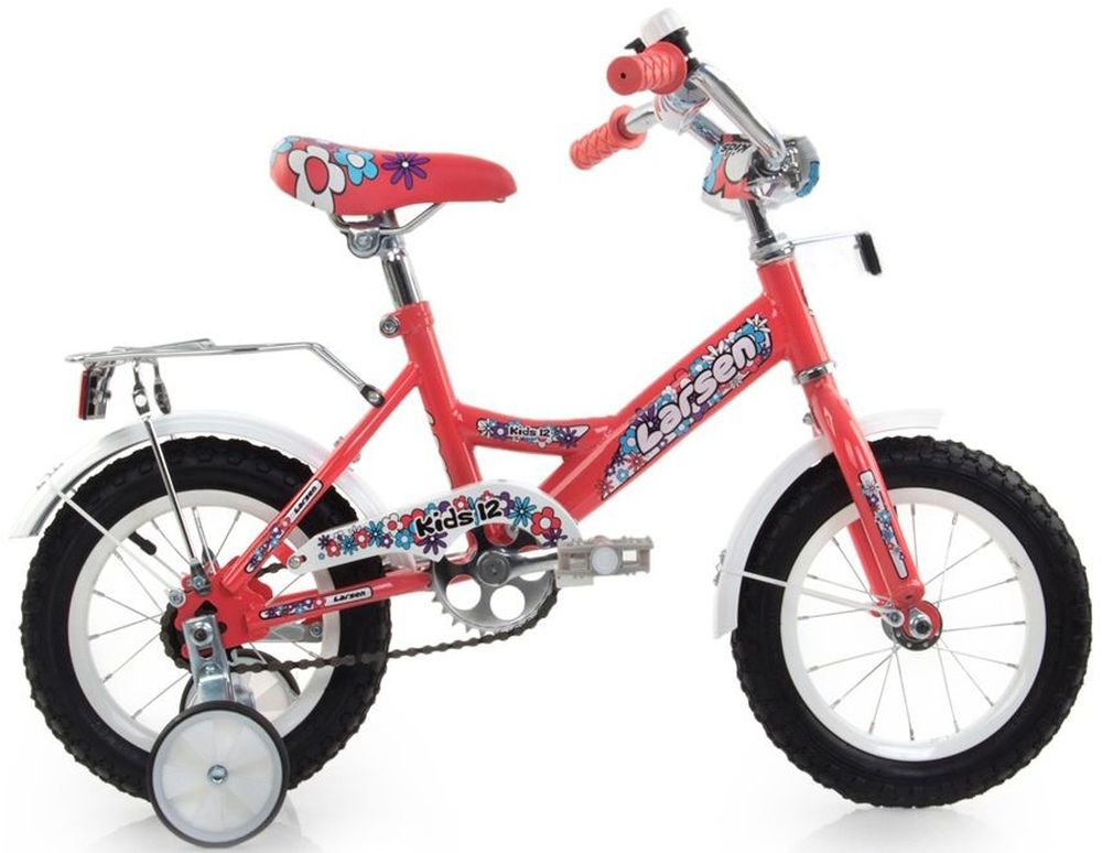 Велосипед детский Larsen Kids 12, цвет: коралловый336208 Велосипед детский Larsen Kids 12, цвет: коралловый336208Рама: cталь Вилка: жёсткая, сталь Количество скоростей: 1 Размер колес: 12 Резина: 12х2.125 BMX PATTERN Передний переключатель: нет Задний переключатель: нет Обода: стальные усиленные 12 Тормоза: втулочные, ножные тормоза Дополнительное оборудование: гудок, отражатели, дополнительные колёса