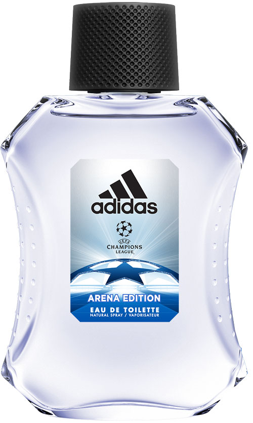Adidas Туалетная парфюмированная вода UEFA III мужская, 100 мл340005260056 Adidas Туалетная парфюмированная вода UEFA III мужская, 100 мл340005260056Туалетная вода adidas UEFA III создана для настоящих чемпионов! Аромат раскрывается нотами бергамота, яблока и розмарина. Они придают композиции взрывную свежесть. Сердце строится вокруг звучания герани и жасмина с ненавязчивым аккордом кориандра. Ноты бобов тонка и пачули создают мощную теплую базу аромата, приправленную мускусом, который продлевает звучание парфюмерной композиции.