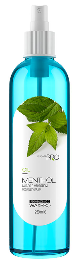 Sugaring Pro Масло после депиляции Ментол, 250 мл00000006290 Sugaring Pro Масло после депиляции Ментол, 250 мл00000006290Идеальное средство по уходу за чувствительной кожей, благодаря наличию в составе масла экстракта мяты, которое освежит и снимет раздражение после процедуры. Масло удалит остатки воска, хорошо впитается, не оставит жирного блеска.
