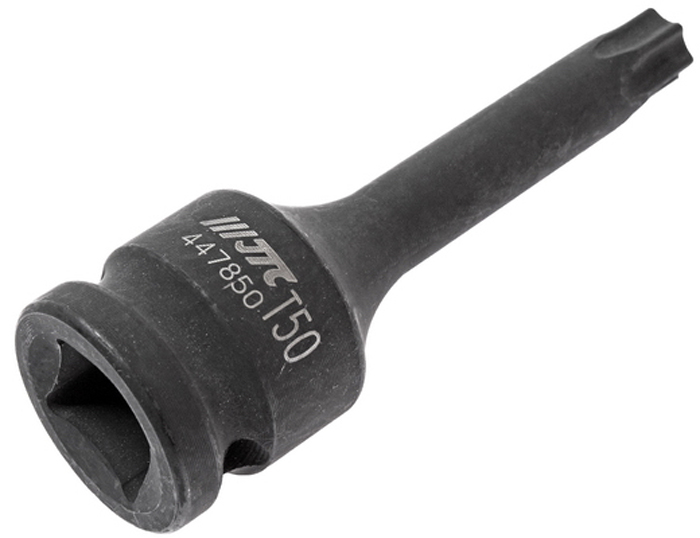 JTC Головка торцевая ударная TORX 1/2 х T50, длина 78 мм. JTC-447850JTC-447850 JTC Головка торцевая ударная TORX 1/2 х T50, длина 78 мм. JTC-447850JTC-447850Материал: SNCM 8660. Размер: TORX 1/2хT50. Общая длина: 78 мм. Габаритные размеры: 78/25/25 мм. (Д/Ш/В) Вес: 93 гр. Размер Усилие max., lb-in Усилие max., Н·м T1 0,85 0,097 T2 1,25 0,141 T3 2,25 0,254 T4 3,30 0,373 T5 4,60 0,51 T6 8,00 0,90 T7 15,00 1,70 T8 23,00 2,60 T9 30,00 3,39 ...
