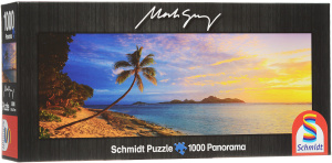 Настольная игра Закат на острове, Фиджи (Марк Грей). Пазл-панорама, 1000 элементов