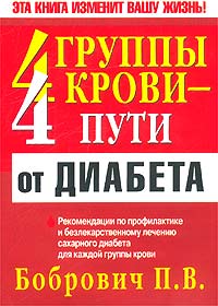 4 группы крови - 4 пути от диабета. Бобрович П. В.