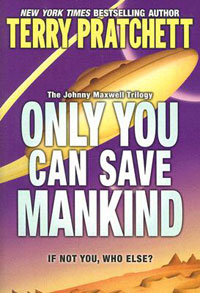 Only You Can Save Mankind12296407 Only You Can Save Mankind12296407Grade 5-8–Johnny Maxwell, 12, thinks hes a loser. People dont seem to notice him, his parents are threatening to split up, and hes not very good at the shoot-up-the-bad-guys computer games that he and his friends are always playing. But after his hacker buddy, Wobbler, gives him an illegal copy of Only You Can Save Mankind, strange things happen. The captain of the alien fleet that Johnny is supposed to shoot up surrenders to him–unheard of in a computer game–and soon after that all of the aliens from all copies of the game have vanished. Players looking for someone to shoot at sail through light years of empty space and return the game to the store, demanding their money back. Johnny also discovers that he is able to enter the alien ship in dreams and grows convinced that the aliens are somehow real, and are actually dying when human players shoot at them. And soon the day arrives when the humans can resume their shooting. The story is told against the backdrop of the 1991 Gulf...