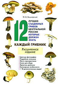 12 лучших съедобных грибов Центральной России, которые должен знать каждый грибник. М. В. Вишневский