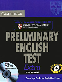 Preliminary English Test Extra With Answers (+ CD-ROM)12296407Cambridge Preliminary English Test Extra provides official examination papers from Cambridge ESOL, plus a wealth of extra material for use in the classroom or for self-study. It comprises four complete PET examination papers, a useful exam overview and helpful guidance on tackling each part of each paper. The accompanying CD-ROM contains the same four papers that appear in the book, giving students the option of trying out the PET in electronic format. : 22  x 27,5 .