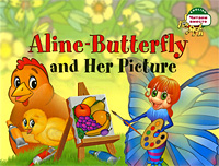 Aline-Butterfly and Her Picture /Бабочка Алина и ее картина