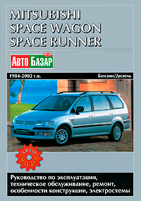 Mitsubishi Space Wagon и Space Runner вып. 1984-2002 г. г. Бензиновые и дизельные двигатели. Руководство по эксплуатации, техническое обслуживание, ремонт, особенности конструкции, электросхемы