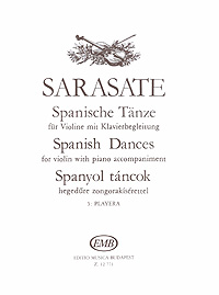 Sarasate: Spanische Tanze fur Violine mit Klavierbegleitung: 5: Playera Op. 23 No. 1