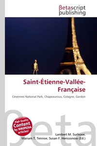 Saint-Etienne-Vallee-Francaise. Lambert M. Surhone Saint-Etienne-Vallee-Francaise. Lambert M. Surhone