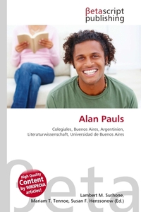 Alan Pauls. Lambert M. Surhone Alan Pauls. Lambert M. Surhone
