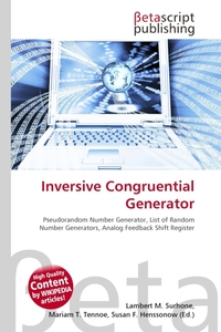 Inversive Congruential Generator. Lambert M. Surhone Inversive Congruential Generator. Lambert M. Surhone