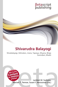 Shivarudra Balayogi. Lambert M. Surhone Shivarudra Balayogi. Lambert M. Surhone
