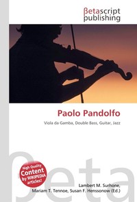 Paolo Pandolfo. Lambert M. Surhone Paolo Pandolfo. Lambert M. Surhone