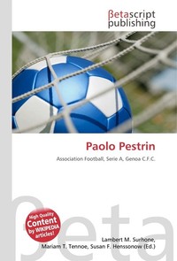 Paolo Pestrin. Lambert M. Surhone Paolo Pestrin. Lambert M. Surhone