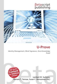 U-Prove. Lambert M. Surhone U-Prove. Lambert M. Surhone