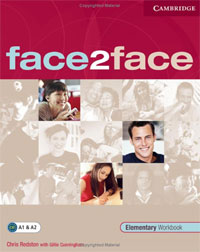 face2face Elementary Workbook - Chris Redston, Gillie Cunningham12296407The Workbook offers additional practice of all the language taught in the Students Book. It also features a Reading and Writing Portfolio linked to the CEF, which contains lessons to be used either for self-study or in class. A list of Can do statements helps students to track their own progress in reading and writing. The Workbook also features a removable Answer Key, as well as Self-study exercises for every lesson of the Students Book.