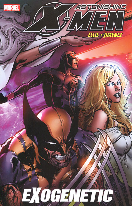 Astonishing X-Men: Volume 6: Exogenetic12296407 Astonishing X-Men: Volume 6: Exogenetic12296407Abigail Brand, director of S.W.O.R.D., has been in some sticky situations, and she isnt the type who asks for help to get out of them. But when youre careening towards Earth in the cockpit of a damaged spaceship after being attacked on an exploding asteroid 7.5 million miles from Earth...its time to call the X-Men. They might not have much of a plan, or much of a chance, but thats certainly never stopped them before. Watch as the X-Men go up against all-new versions of some of their worst foes: genetically-manipulated Brood missiles, meat Sentinels and an island monster modled after Krakoa. Superstar artist Phil Jimenez joins writer Warren Ellis for the second installment of this mindbending series!