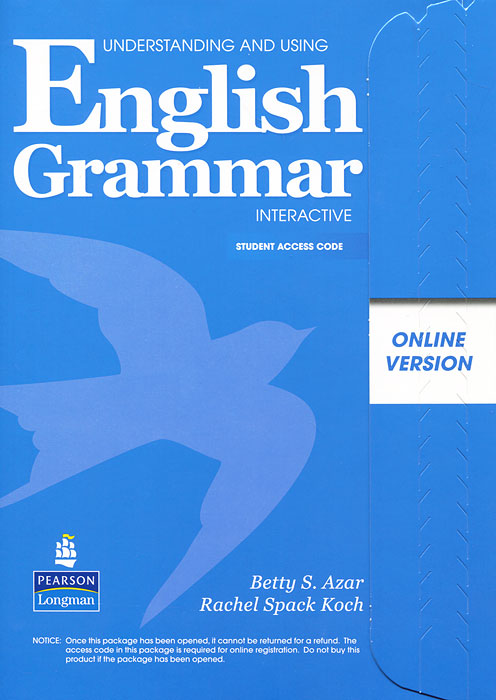 Understanding and Using English Grammar: Interactive: Student Access Code - Betty S. Azar, Rachel S. Koch12296407Azar - the worlds most favorite name in Grammar Goes Interactive! Experience grammar like never before. The easy to use online Understanding and Using of English Grammar Interactive from the Azar Grammar Series, combines the best of instruction and practice in one program. Features include: Animated Grammar Presentations: Lively, animate talking heads inform students about grammar and usage. Development of Structure Awareness: Introductory dialogs illustrate how grammar works by highlighting use of forms. Extensive Grammar Practice: More than 500 new interactive exercises provide dynamic practice in listening, speaking, and reading. Learner Support: Pop-up notes, grammar charts with clear examples, and explanations of key points provide easy access to information. Ongoing Assessment: Immediate feedback in practice exercises, chapter tests, and progress reports allow students to monitor their own progress.